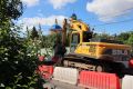В Курске на улице Верхняя Луговая продолжается реконструкция трамвайных путей