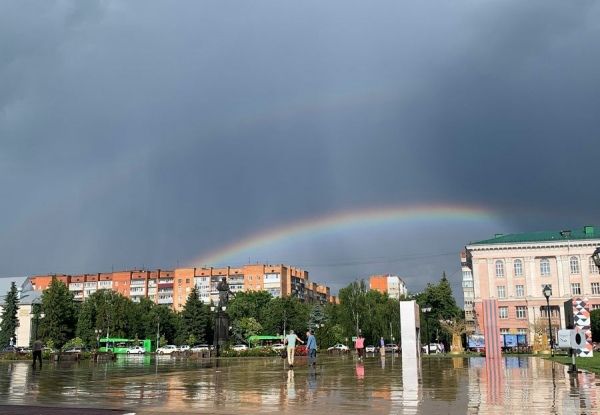 Над Курском засияла двойная радуга