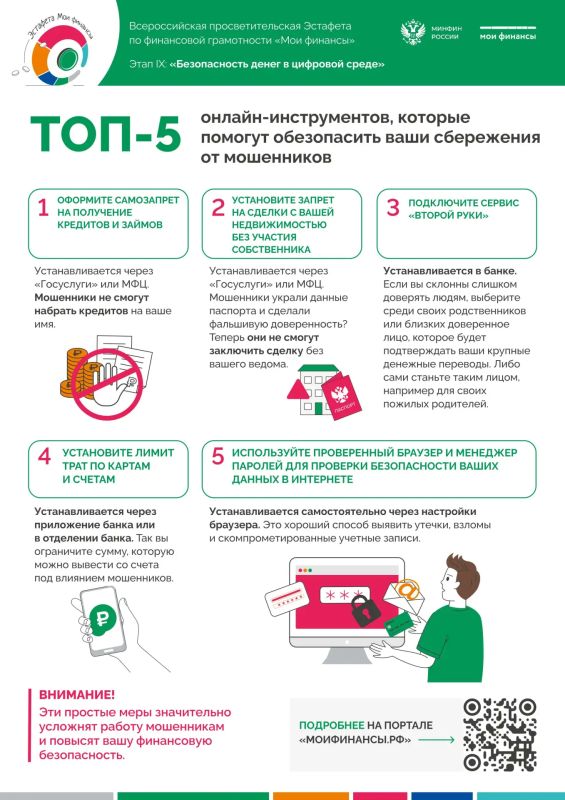 С 23 апреля 2026 года начался IX этап Всероссийской просветительской эстафеты «Мои финансы», которая продлится до 1 августа 2026 года