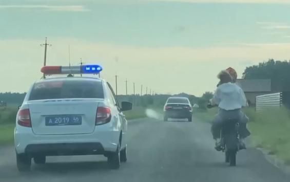 В Курской области в Железногорске у несовершеннолетних водителей изъяли три единицы мототехники