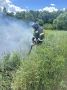 Пожар в деревне Большое Мальцево Курского района
