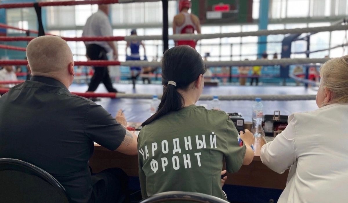 В Курской области активисты Молодёжки ОНФ помогли провести турнир по боксу