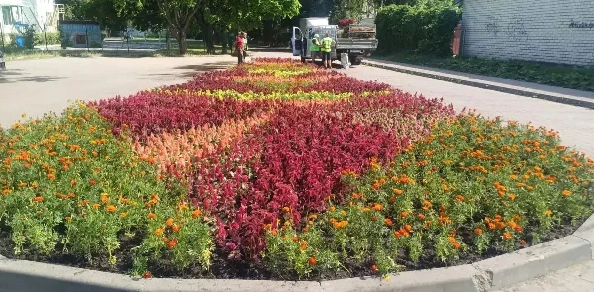 В Курске готовят клумбы к посадке цветов в сквере у ДК «Лиры»