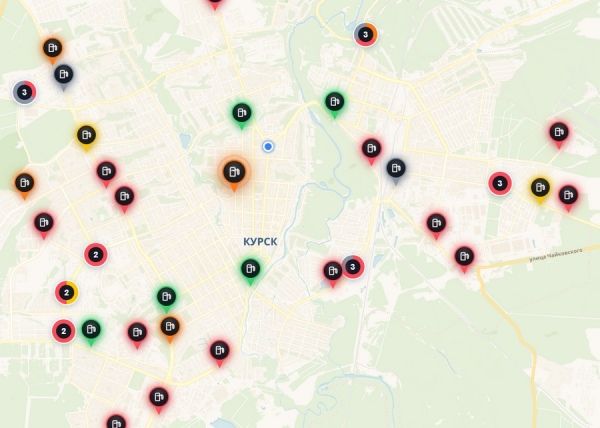 Где есть бензин в Курской области можно узнать онлайн на народной карте