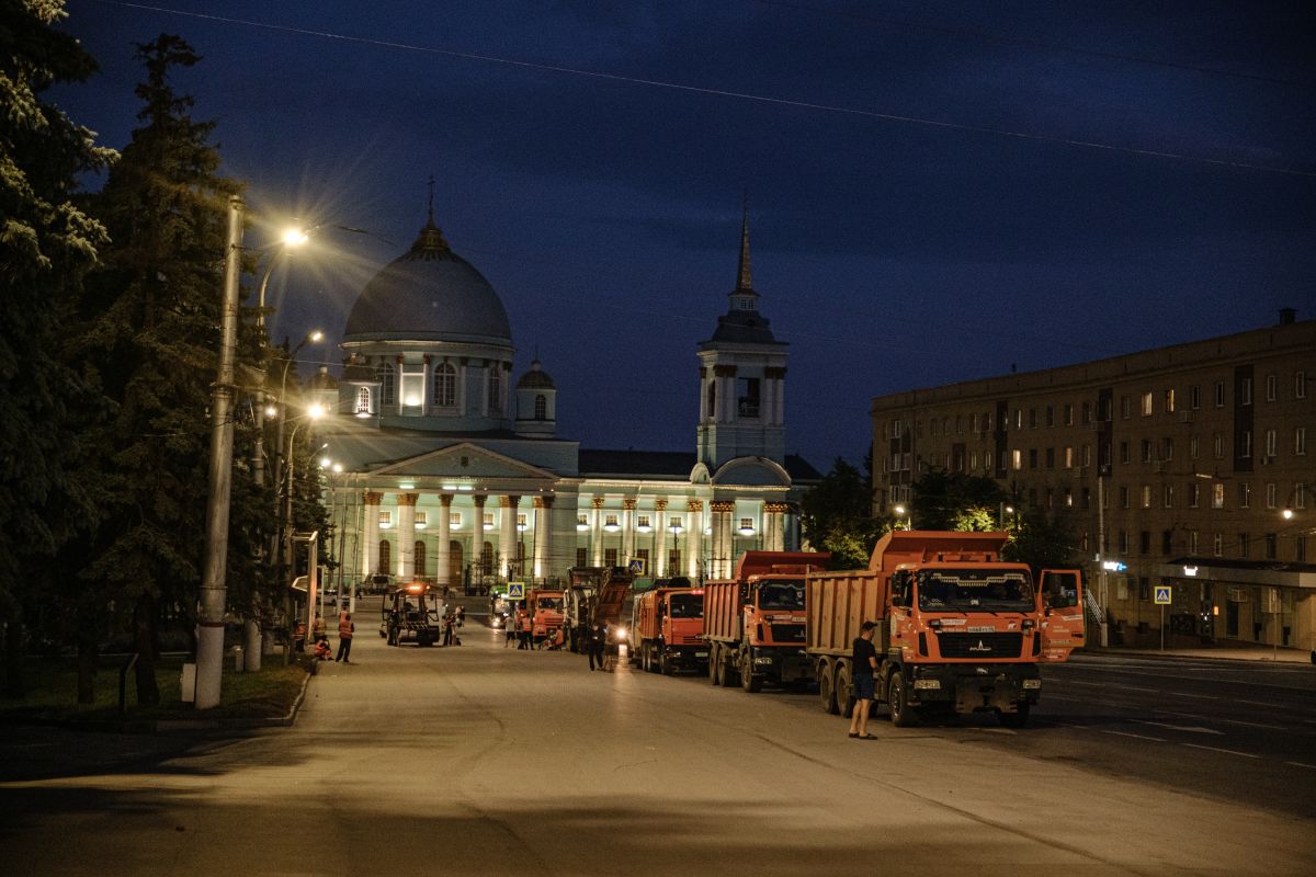В Курске в ночь 1 июня стартовали дорожные работы