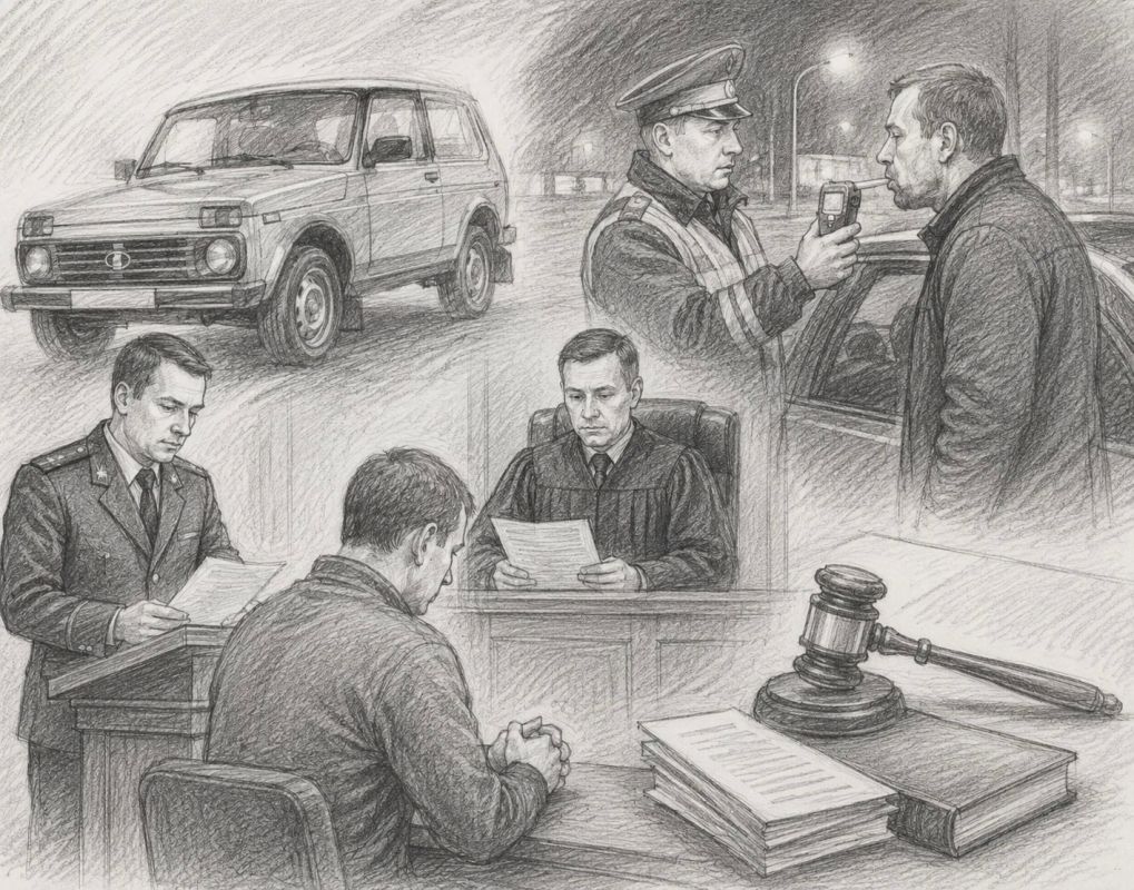 Житель Курска осужден за повторное управление автомобилем в состоянии опьянения
