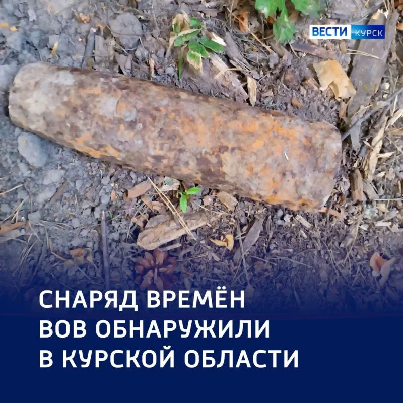 Боеприпас времён ВОВ нашли в Курской области