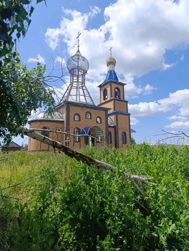 В Курской области ВСУ сожгли новопостроенный храм