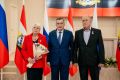 В Курске прошла торжественная церемония награждения родителей нагрудным знаком «За заслуги в воспитании детей» , медалью «Мать героя» и «Отец героя»