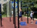 На спортивной площадке по адресу ул.Набережная 17 уже занимаются юные физкультурники