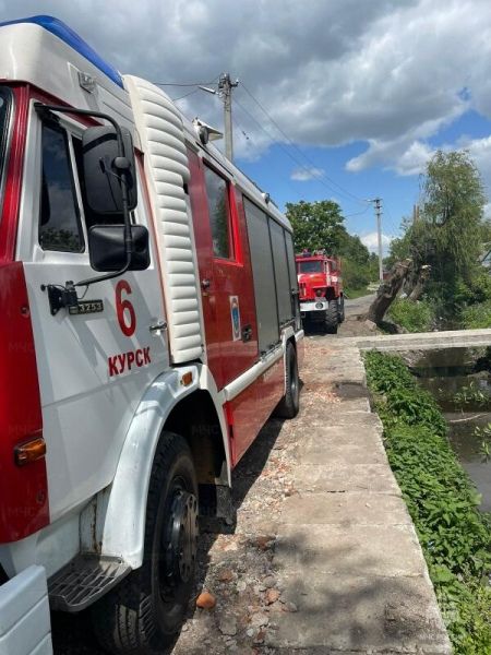 В Курске горел жилой дом