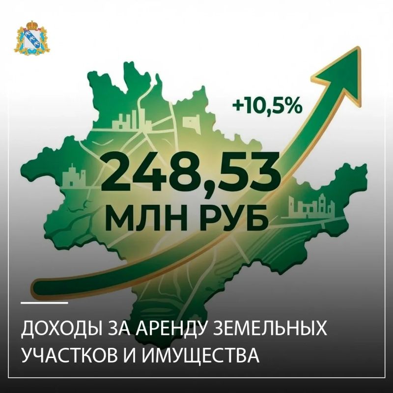 По состоянию на 1 июля 2026 года объем доходов консолидированного бюджета, администрируемых Министерством градостроительной политики, имущественных и земельных отношений Курской области, за аренду земельных участков и...