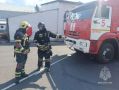 Курские огнеборцы ликвидировали условный пожар на местном предприятии