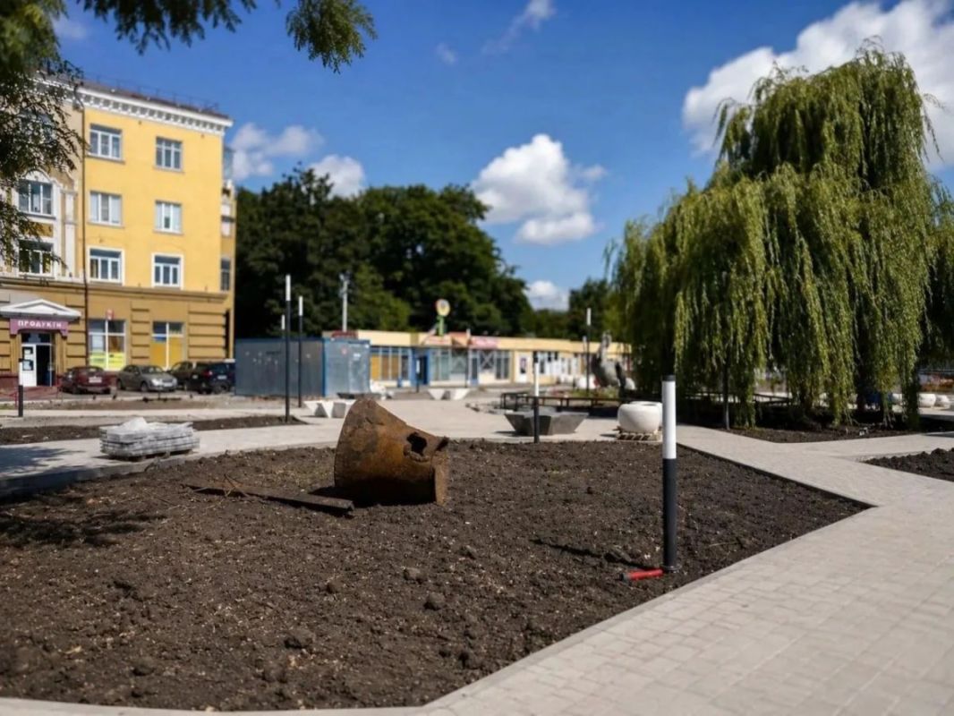 Мэр Курска раскритиковал ход благоустройства сквера «Пеликан»