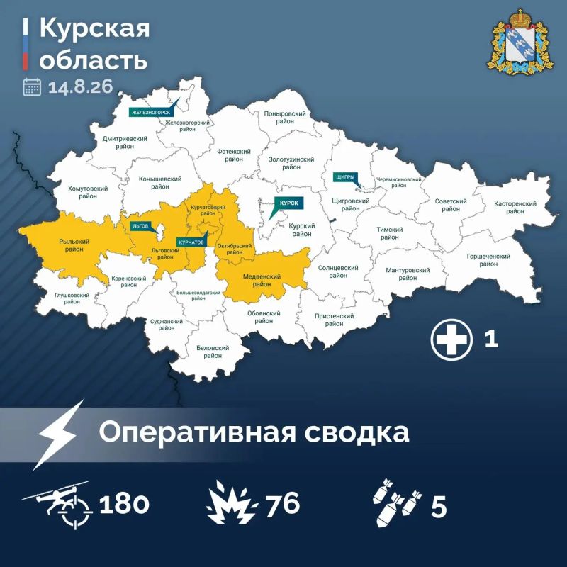 В Курской области ВСУ атаковали АПК и энергетику, ранен мужчина