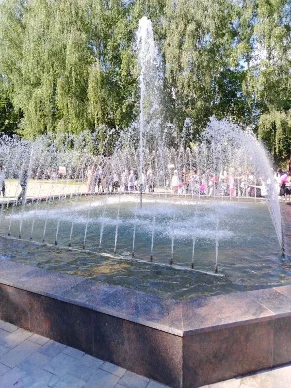 В Курске в сквере Рокоссовского сломался фонтан