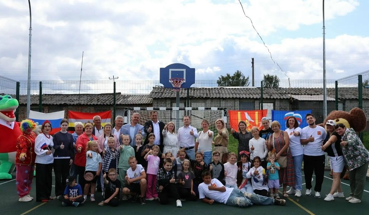 В Железногорском районе открыли две спортплощадки