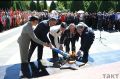 В Железногорске в Сквере воинской славы открыли Вечный огонь