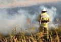 Фатежские огнеборцы на борьбе с горением сухой травы