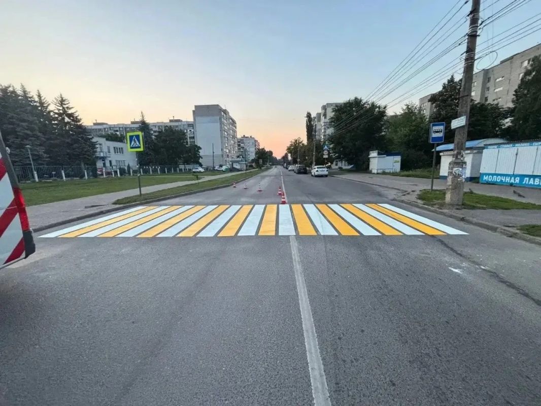 В Курске проверяют дорожную разметку на 105 участках дорог