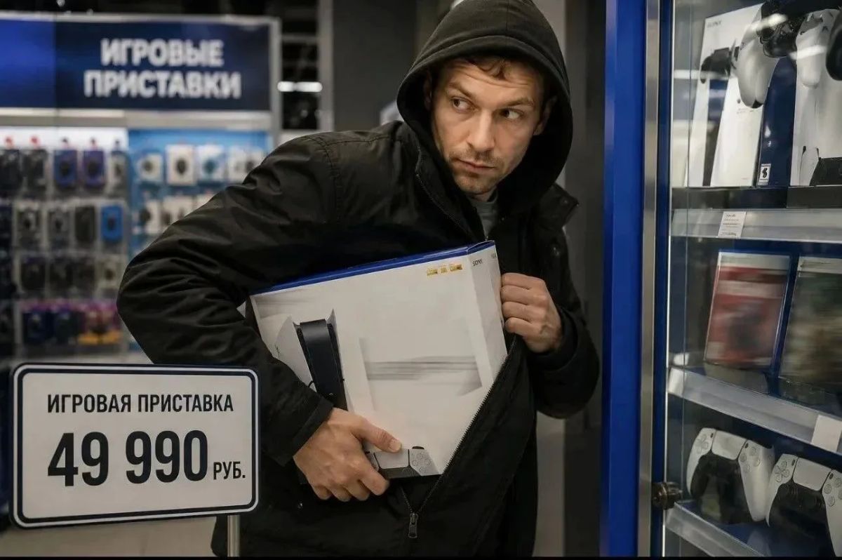 Игровую приставку стоимостью порядка 50 тысяч рублей похитил курянин в магазине