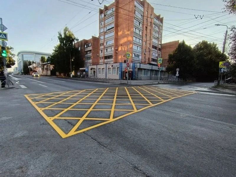 В Курске началась проверка качества нанесения дорожной разметки