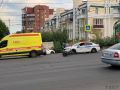 В Курске на перекрестке Дзержинского произошло ДТП с участием мототранспортного средства