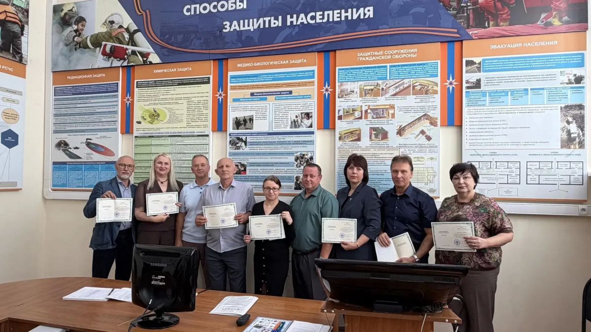 В учебно-методическом центре Противопожарной службы Курской области состоялся выпуск слушателей