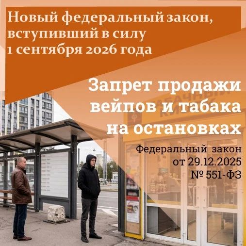 На остановках городского и пригородного общественного транспорта запрещено продавать сигареты, вейпы и другую табачную и никотинсодержащую продукцию