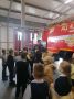 Ребята из Поныровской средней школы в гостях у пожарных