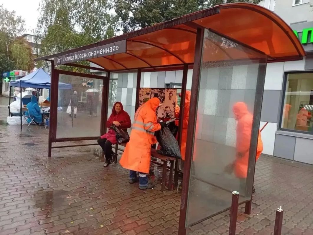 В Курске продолжается планомерная очистка от незаконной рекламы