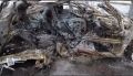 Появились фото последствий пожара на парковке автоцентра после взрыва в Курске