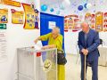 Голосуем всей семьёй!. Сегодня свой гражданский долг выполнила семейная пара — Лепехин Александр Алексеевич и Лепехина Галина Николаевна