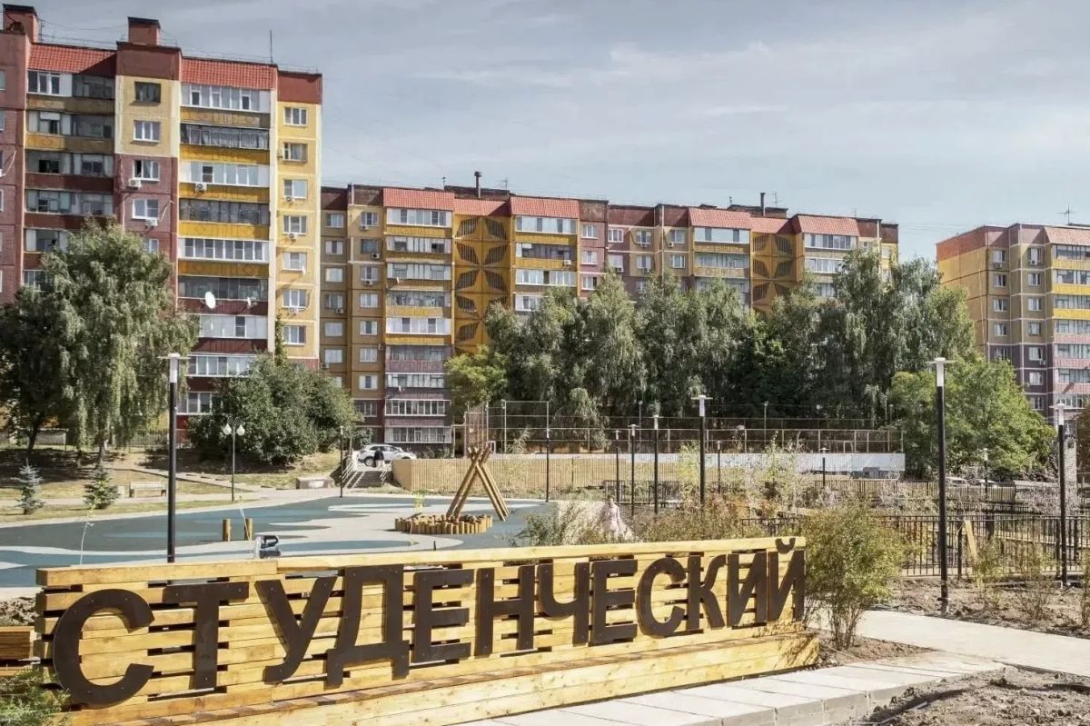 В Курске завершается третий этап благоустройства сквера на улице Студенческой