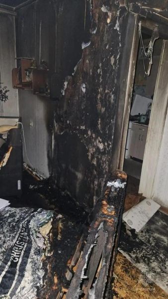 В центре Курска замыкание в удлинителе привело к пожару в многоэтажке