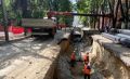 В Курске завершили реконструкцию тепломагистрали на улице Саровского