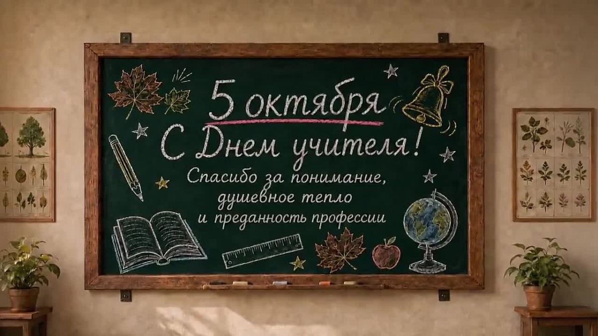 С Днем учителя!. Сегодня мы говорим спасибо тем, кто каждый день помогает детям развивать таланты и знакомиться с удивительными тайнами наук. Желаем учителям крепкого здоровья, вдохновения, благодарных учеников, уважения...