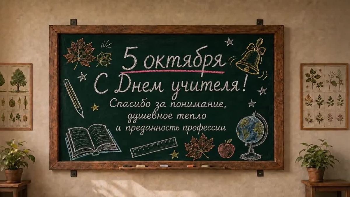 С Днем учителя!. Сегодня мы говорим спасибо тем, кто каждый день помогает детям развивать таланты и знакомиться с удивительными тайнами наук. Желаем педагогам крепкого здоровья, вдохновения, благодарных учеников, уважения...