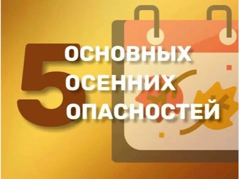МКУ «Управление по делам ГО и ЧС г. Курчатова» напоминает об основных сезонных рисках осени и о соблюдении правил безопасности:
