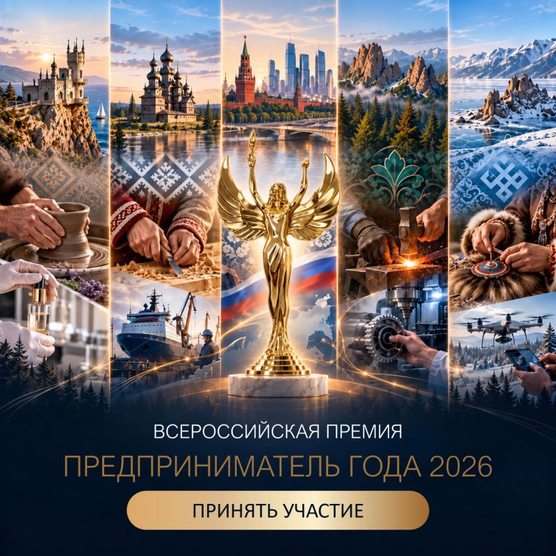 Приём заявок на Всероссийскую премию «Предприниматель года – 2026» завершается