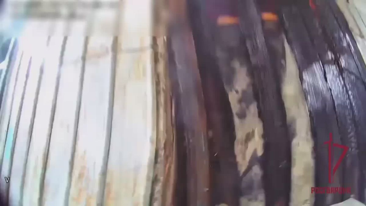 В Курской области росгвардейцы предотвратили распространение пожара на жилой дом