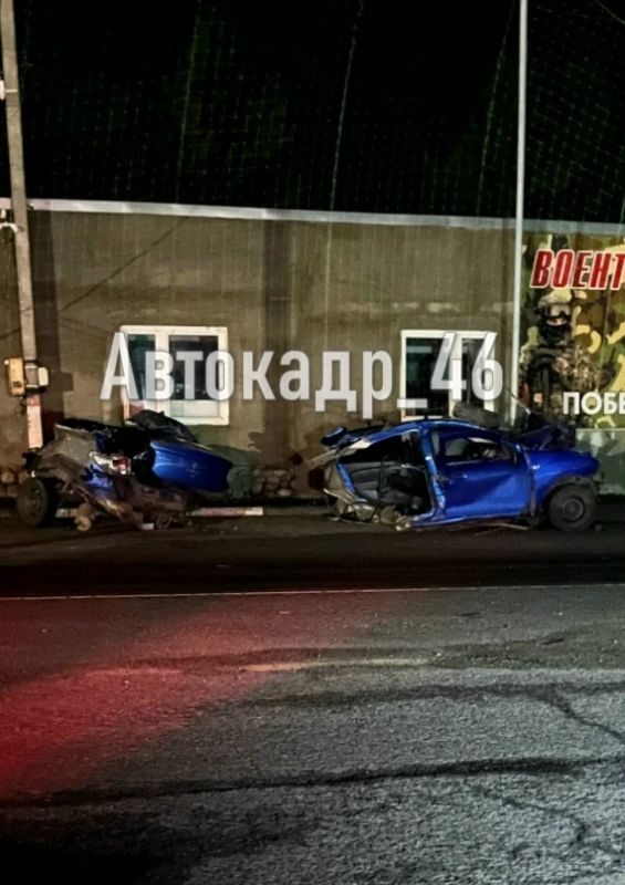 Жёсткая авария произошла в Курчатовском районе Курской области вчера, 15 октября