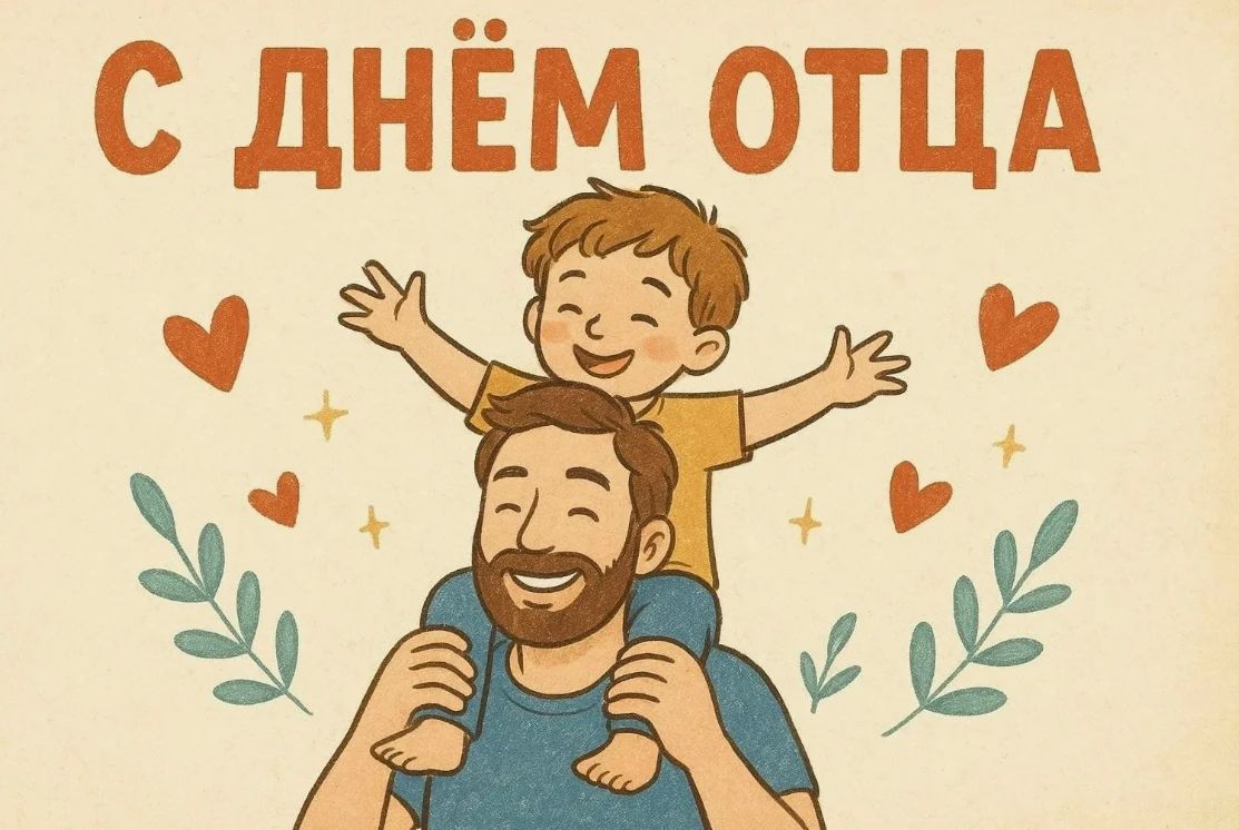 С Днём отца! Вы — наша гордость и главная опора для семьи