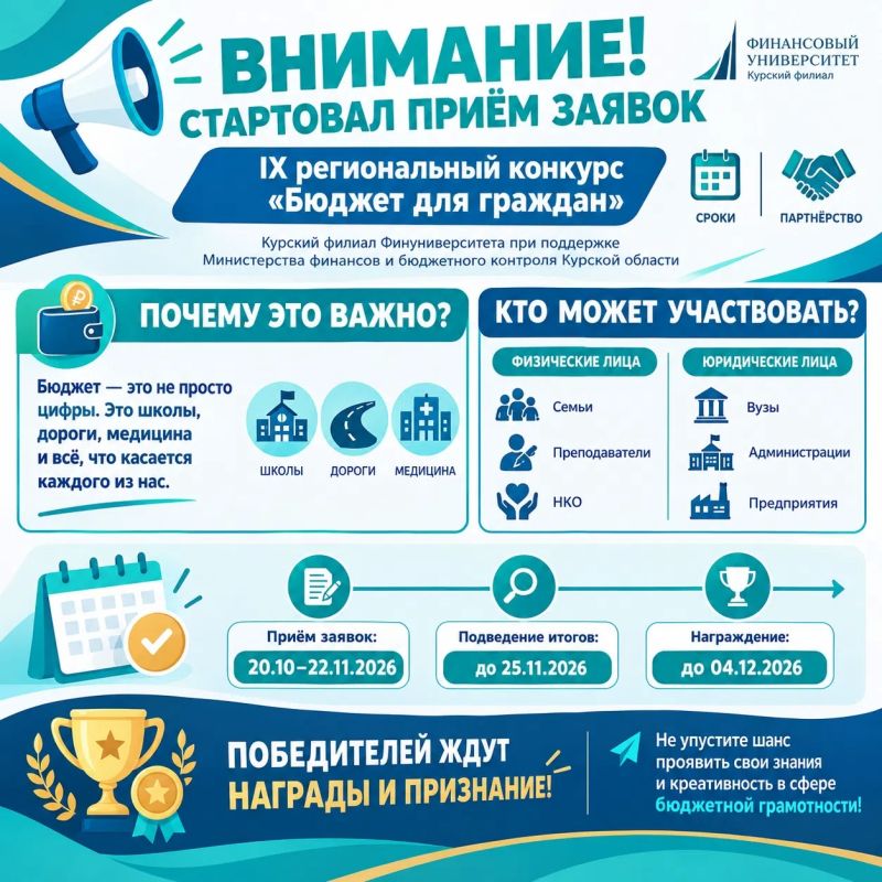 ВНИМАНИЕ! СТАРТОВАЛ ПРИЁМ ЗАЯВОК!