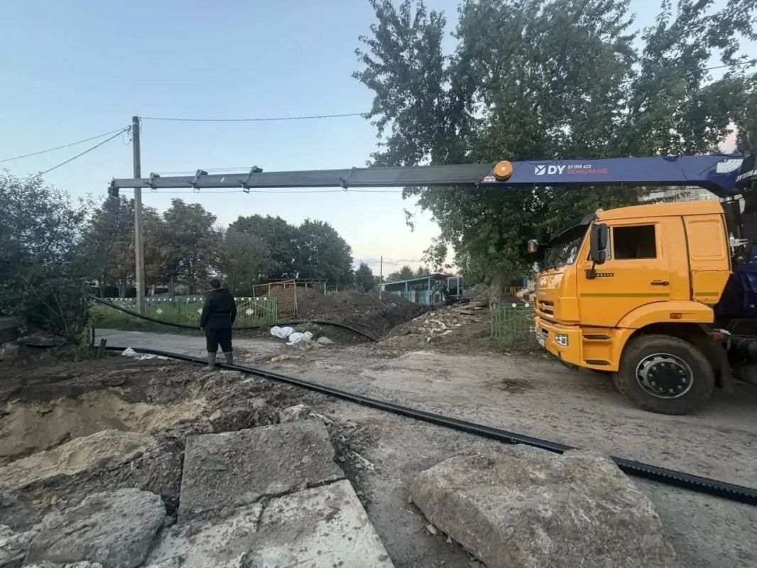 В селе Дичня Курчатовского района завершили реконструкцию тепловой сети