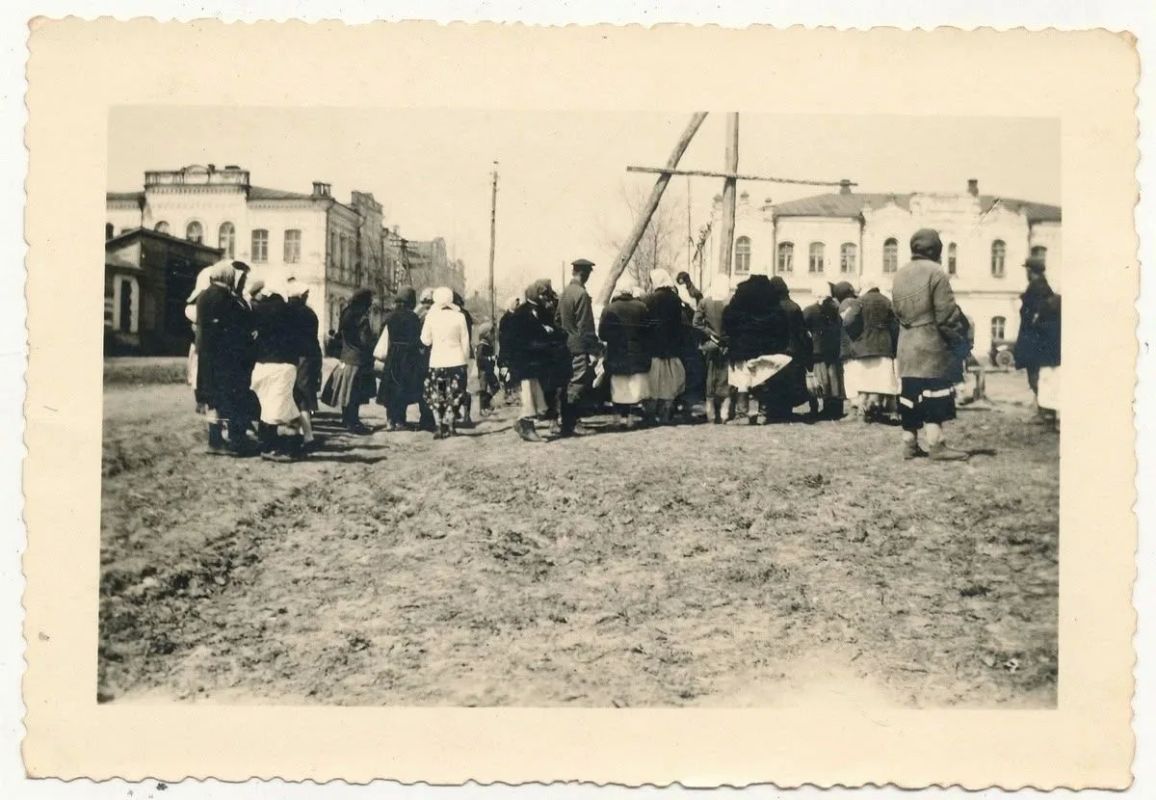 Город Дмитриев и село Дерюгино на редких немецких фото