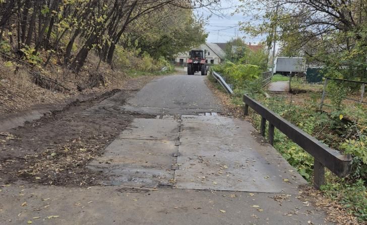 В Курске отремонтировали мост на улице Малиновой