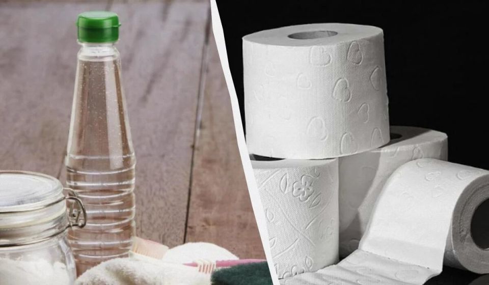 Уксус и туалетная бумага: секретный союз для чистоты вашего дома