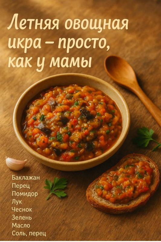 Летняя овощная икра: простое наслаждение на вашем столе