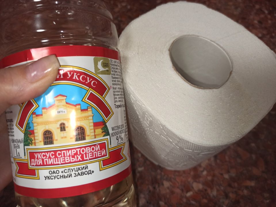 Уксус и туалетная бумага: неожиданный способ очистки